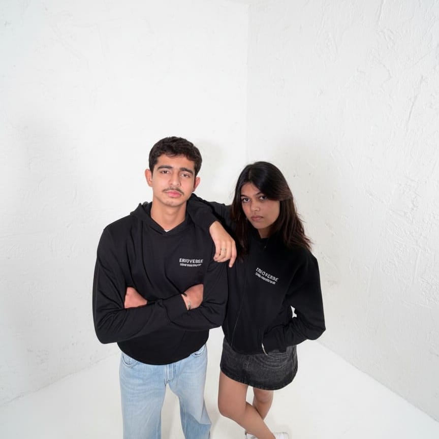 ERICVERSE UNDER CONSTRUCTION BLACK HOODIE