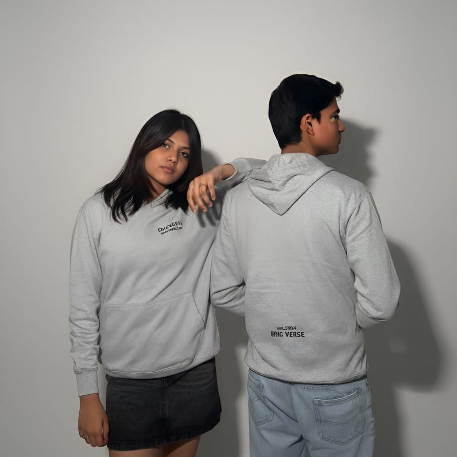 ERICVERSE UNDER CONSTRUCTION GREY HOODIE