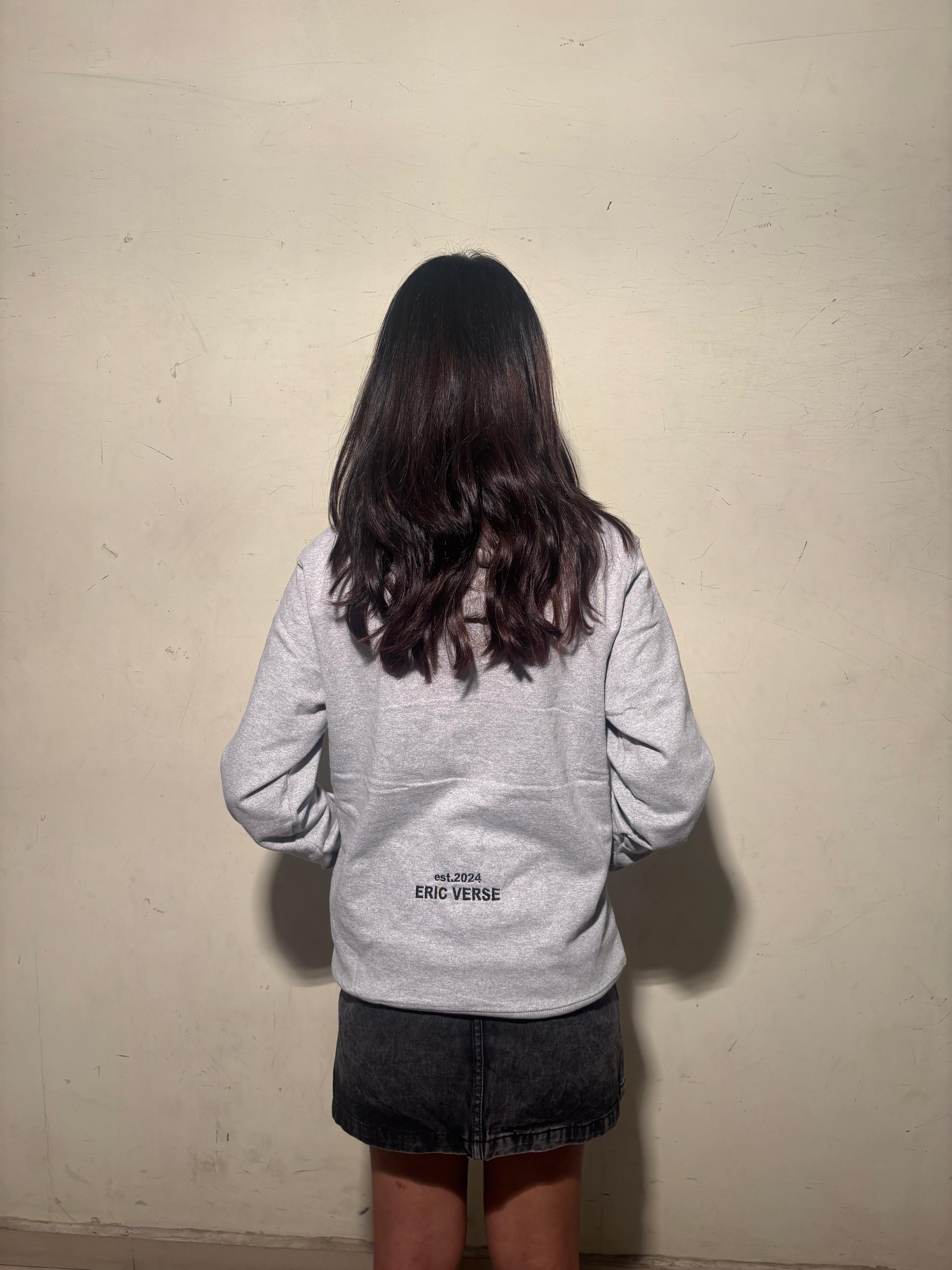 ERICVERSE UNDER CONSTRUCTION GREY HOODIE